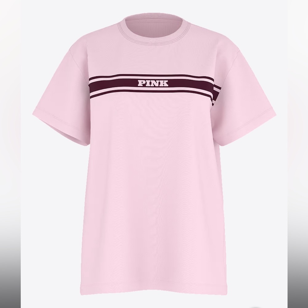 Victorias Secret PINK Campus Cotton Tee NWT